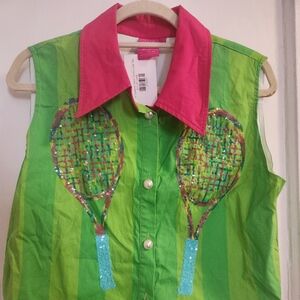 QOS GREEN TENNIS TOP